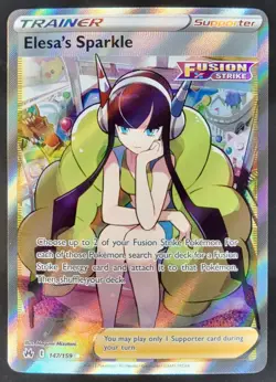 2023 Pokemon Sword & Shield Crown Zenith Elesa's Sparkle #147/159 DB - Image 1