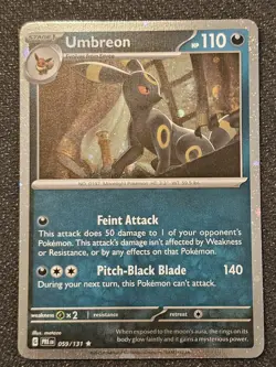 Pokemon TcG Umbreon Prismatic Evolutions [Cosmos Holo] 59/131 - NM - Image 1