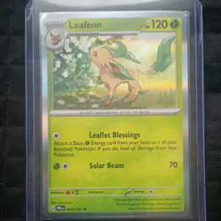 Pokemon Leafeon (Master Ball Pattern) Prismatic Evolutions Reverse Holo - Image 1