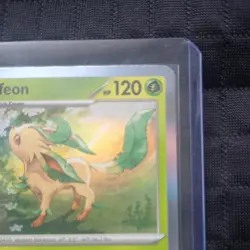 Pokemon Leafeon (Master Ball Pattern) Prismatic Evolutions Reverse Holo - Image 4