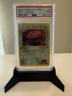 PSA 9 Erika’s Vileplume 1st Edition Holo Gym Heroes #5 Pokemon Card WOTC - Image 3