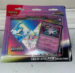 Pokemon TCG Prismatic Evolutions Tech Sticker Collection Sylveon Promo Sealed - Image 1