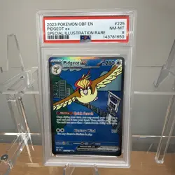 Pidgeot ex 225/197 PSA 8 Obsidian Flames English Pokemon - Image 1