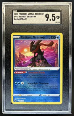 2022 Pokemon SWSH Astral Radiance Radiant Greninja #046/189 SGC 9.5 - Image 1