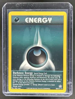 2000 Pokemon Neo Genesis Darkness Energy #104/111 - Image 1