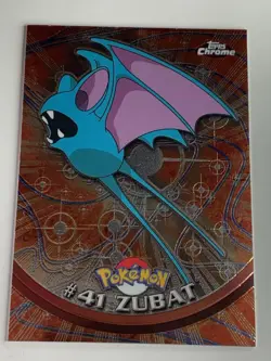 2000 Topps Chrome Pokemon Series 1 #41 Zubat FREE COMBINED SHIPPING - Image 1