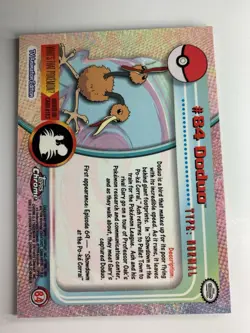 2000 Topps Chrome Pokemon Series 2 #84 Doduo FREE COMBINED SHIPPING - Image 2