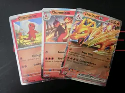 Pokemon TCG: Charmander 004, Charmeleon 005, Charizard ex 161 Super Premium Set - Image 2