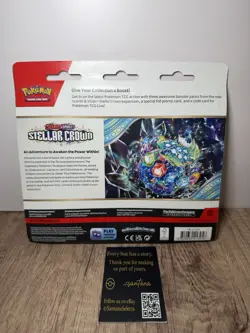 Pokemon Stellar Crown - Tinkaton 3-Pack Booster Blister Factory Sealed - Image 2