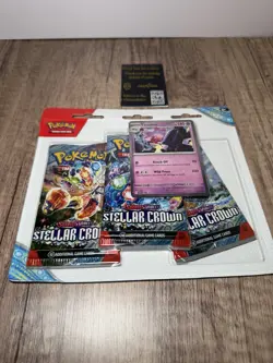 Pokemon Stellar Crown - Tinkaton 3-Pack Booster Blister Factory Sealed - Image 3