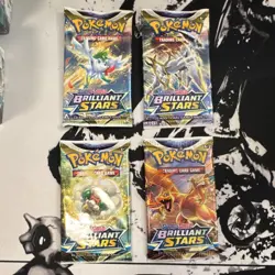 Pokemon Sword & Shield Brilliant Stars Booster Pack ART SET - Image 1