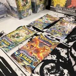 Pokemon Sword & Shield Brilliant Stars Booster Pack ART SET - Image 3