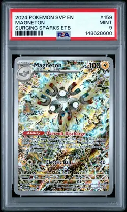 2024 POKEMON SVP EN-SV BLACK STAR PROMO #159 MAGNETON PSA 9 - Image 1