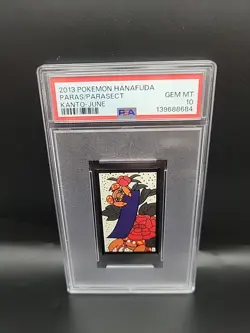 2013 POKEMON HANAFUDA KANTO JUNE PARAS/PARASECT PSA 10 - Image 1