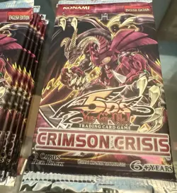 Yugioh Crimson Crisis 5D’S 1996 11 Booster Packs Sealed (99 Cards) 10% Donation - Image 4