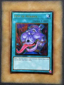 Yugioh Pot of Avarice GLD4-EN040 Gold Rare Limited Edition NM - Image 1