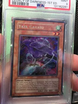 Yata-Garusu *PSA 9* 1st Edition * Secret Rare HOLO BLEED *LOD-000* 2003 * Yugioh - Image 3
