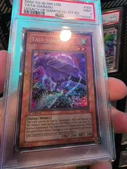 Yata-Garusu *PSA 9* 1st Edition * Secret Rare HOLO BLEED *LOD-000* 2003 * Yugioh - Image 5