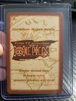 BANDAI One Piece Hyper Battle LUFFY SCARCE S128 EARLY CARD - Image 2