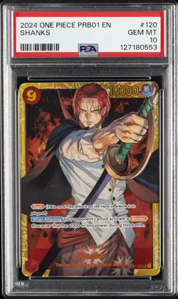 2024 ONE PIECE PRB01-PREMIUM BOOSTER #120 SHANKS PSA 10 - Image 1