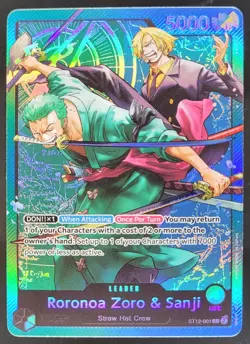 Roronoa Zoro & Sanji - ST12-001 - Leader - English - One Piece CCG CS3 - Image 1