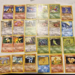 Vintage Pokemon Lot | 24 Cards| Commons/Uncommon | WOTC | BaseSet Hidden Ledgend - Image 1