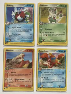 4x Pokemon Card Lot - All Rare Vintage - EX Series - 2003 - NM - 1¢ start! - Image 1
