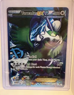 Pokemon Tornadus EX 114/116 Plasma Freeze Ultra Rare Full Art Holo Card - Image 1
