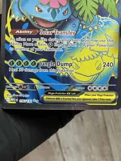 Mega Venusaur EX 155/132 Full Art Pokemon Card Holo Rare NM - Image 3