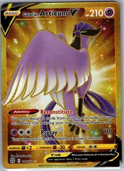 Galarian Articuno V (Secret) 181/172 SWSH09: Brilliant Stars - Pokemon Card - NM - Image 1
