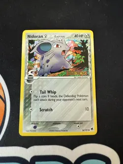 Pokemon Card - Nidoran F Dragon Frontiers 56/101 Common Reverse Holo Stamped - Image 1
