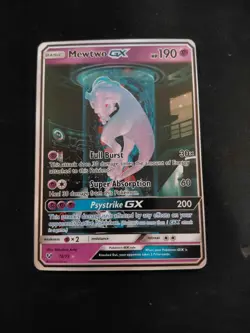 Pokemon Mewtwo GX Shining Legends 78/73 Shiny Holo Rare Full Art Secret Card - Image 1