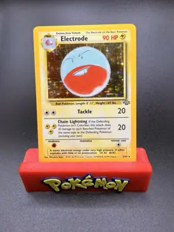 Pokemon TCG Electrode Jungle 2/64 Holo Unlimited Holo Rare Pokemon Card NM-e - Image 1