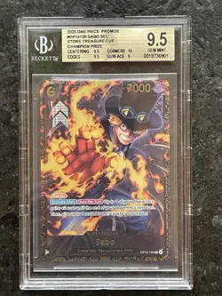 Sabo (Store Treasure Cup 2025) OP13-120 One Piece Promotion Cards BGS 9.5 - Image 1
