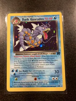 Pokemon Card TCG Dark Gyarados Holo Rare Card 8/82 Prerelease - Image 1