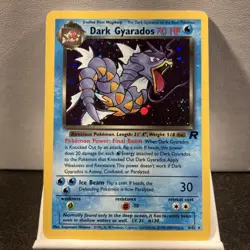 Pokemon Card TCG Dark Gyarados Holo Rare Card 8/82 Prerelease - Image 3
