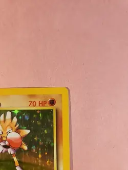 Hitmonchan 1999 7/102 Base Set Pokemon Card - Image 3