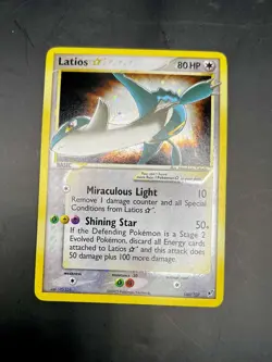 Pokemon Gold Star Latios EX Deoxys 106/107WOTC Vintage Card Holo - Image 5