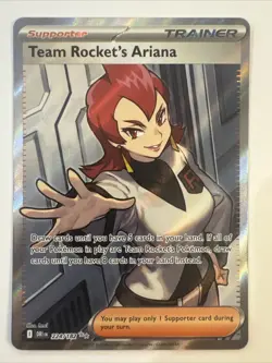 Pokemon Team Rocket's Ariana 224/182 Ultra Rare Destined Rivals Card NM - Image 1
