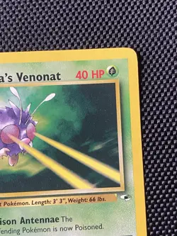 Sabrina's Venonat 96/132 1st Edition Gym Heroes Pokemon Card LP+ - Image 3