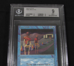 MAGIC THE GATHERING MTG ALPHA TIME WALK RARE BGS 9 MINT CARD 9/9/9/9 - Image 3