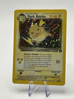 Pokemon Dark Raichu Holo TCG Card 83/82 Secret Rare 2000 - Image 1