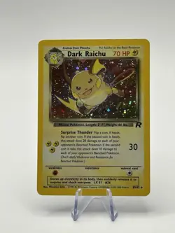 Pokemon Dark Raichu Holo TCG Card 83/82 Secret Rare 2000 - Image 2