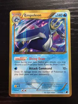 Pokemon Empoleon Plasma Freeze 117/116 Secret Rare Holo English Card NM-VLP - Image 1