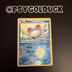 Marill 36/149 Reverse Holo Boundaries Crossed LP Pokemon Card A40 - Image 1