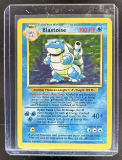 1999 Pokemon Unlimited Blastoise Rated Rookie Error Card Rare Holo #2/102 - Image 1