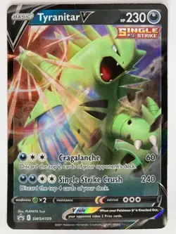 Tyranitar V - SWSH109 - Pokemon Sword & Shield Promo Ultra Rare Holo Card NM - Image 1
