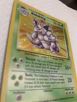 Nidoking, Pokemon TCG Holo Rare Card, Base Set 11/102 - Image 3