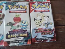 8 Pokemon blister cards paldea Scarlet Fusion rivals Booster Fun Pack promo vmax - Image 5
