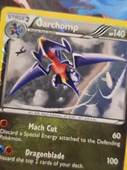 Garchomp 96/113 B&W Legendary Treasures Reverse Holo Rare Pokemon Card - Image 2